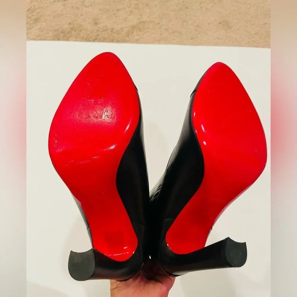 Christian Louboutin Me in the 90's Calf High Black Leather Boots EU40 - Picture 6 of 11